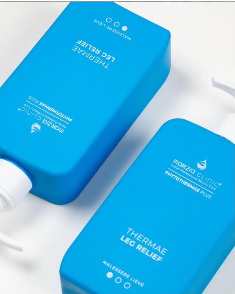 Prodotto Thermae LEG Relief: gel fresco e leggero che restituisce sollievo alle gambe stanche.
